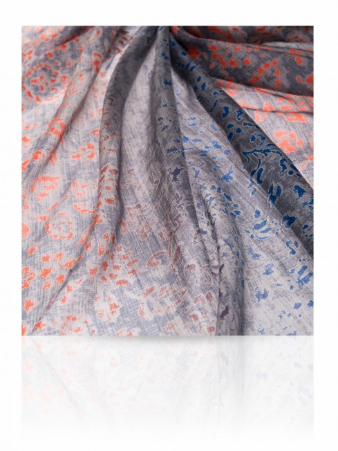 Палантин Женский SN-SAREE/ORANGE.BLUE